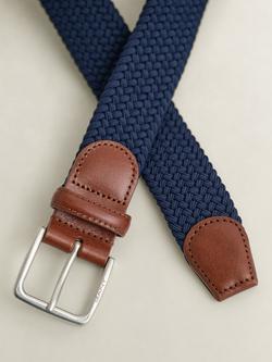 GANT Braided Belt, Classic Blue - view 2, Classic Blue