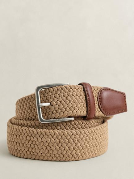 GANT Braided Belt, Warm Khaki, Warm Khaki