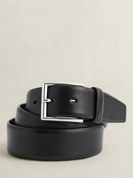 GANT Leather Belt, Black, Black