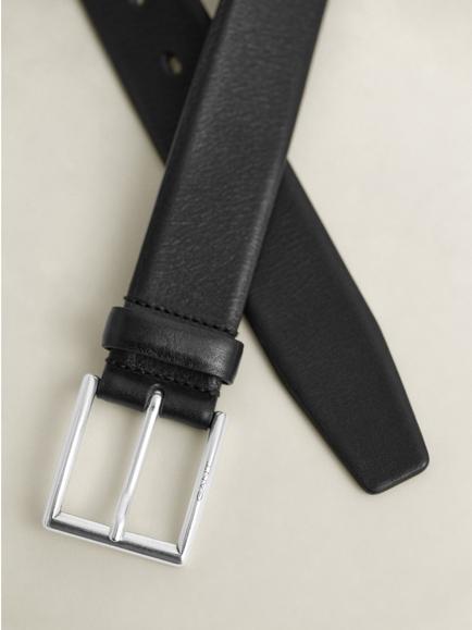 GANT Leather Belt, Black - view 2, Black