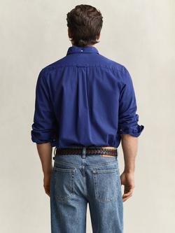 GANT Button Down Cotton Shirt, Crisp Blue - view 2, Crisp Blue
