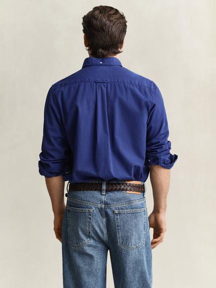 GANT Button Down Cotton Shirt, Crisp Blue - view 2, Crisp Blue