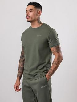 Gym King Fundamental Linear T-Shirt, Deep Olive, Deep Olive