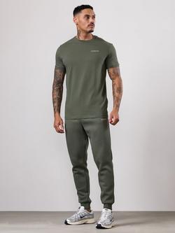 Gym King Fundamental Linear T-Shirt, Deep Olive - view 2, Deep Olive
