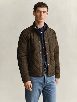 GANT Quilted Jacket, Black Brown, Black Brown