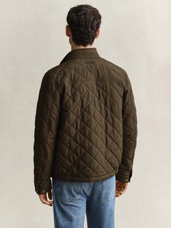 GANT Quilted Jacket, Black Brown - view 2, Black Brown