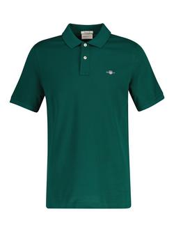 GANT Cotton Piqué Polo Shirt, Dark Emerald, Dark Emerald