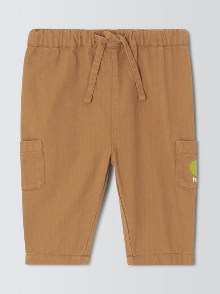 John Lewis Baby Apple Pocket Trousers, Tan, Tan