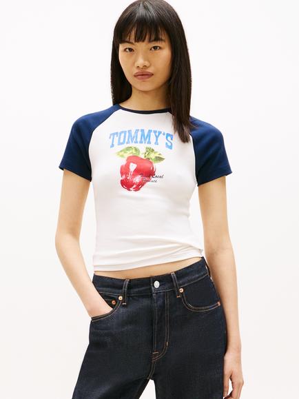 Tommy Hilfiger Slim Fit Graphic Fruit T-Shirt, Multi, Multi