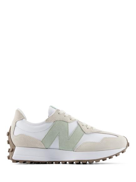 New Balance 327 Retro Running Trainers, Angora/Wht/Slvr Moss, Angora/Wht/Slvr Moss