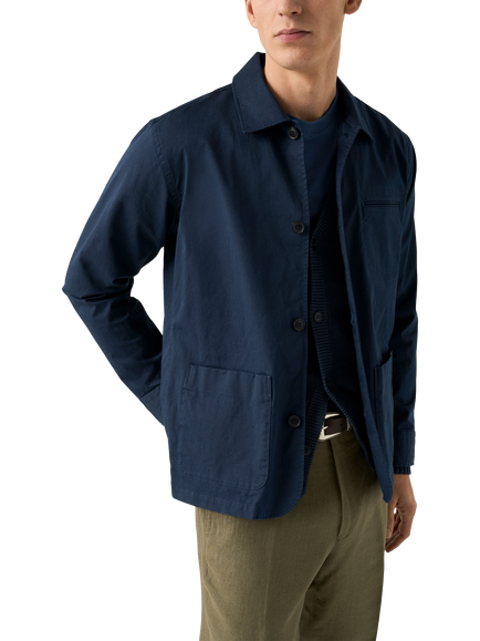 Eton Utility Chore Jacket, Navy, Navy