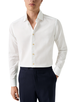 Eton Twill Formal Shirt, White, White