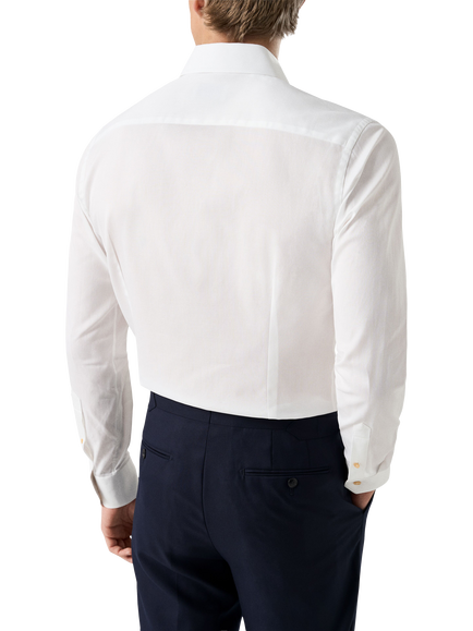 Eton Twill Formal Shirt, White - view 2, White