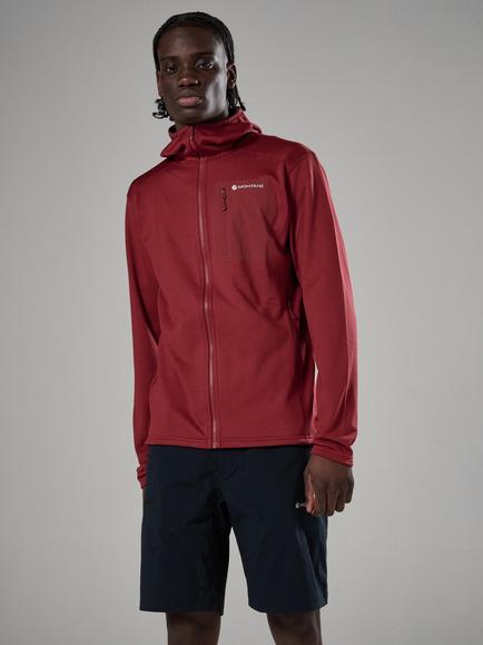 Montane Protium Thermo Grid Hoodie, Dark Maple