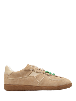 Nokwol August Suede Trainers, Natural Beige