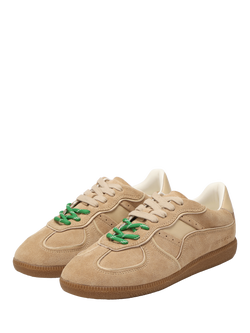 Nokwol August Suede Trainers - view 2, Natural Beige