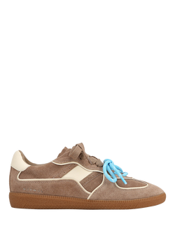 Nokwol August Suede Trainers, Brown Dark