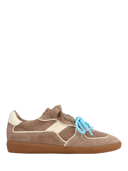 Nokwol August Suede Trainers, Brown Dark