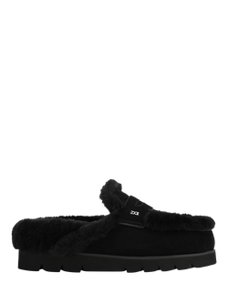Nokwol Cherish Suede Mules, Black