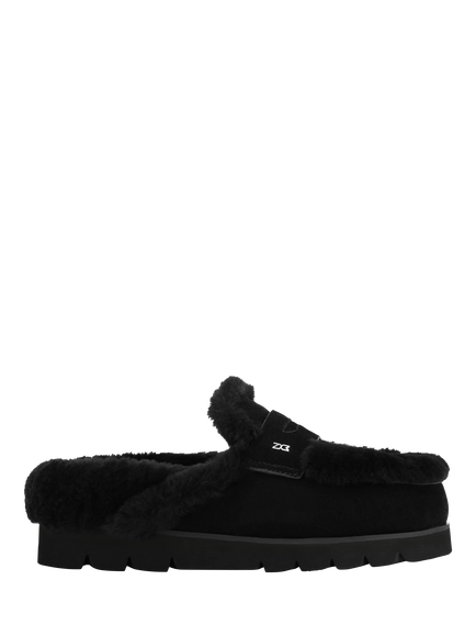 Nokwol Cherish Suede Mules, Black