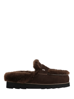 Nokwol Cherish Suede Mules, Brown Chocolate