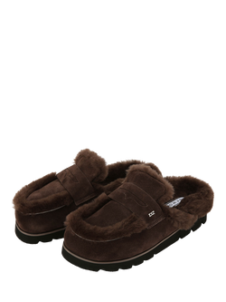 Nokwol Cherish Suede Mules - view 2, Brown Chocolate