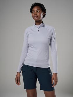 Montane Women's Dart Zip Neck Top, Lilac Haze, Lilac Haze