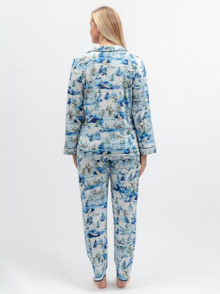 Cyberjammies Winterscape Pyjama Set, Blue - view 2, Blue