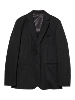 SISLEY Structured Two-Button Blazer, Anthracite, Anthracite