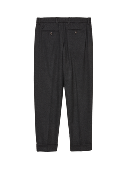 SISLEY Formal Slim Comfort Fit Trousers, Dark Grey - view 2, Dark Grey