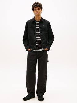 Tommy Hilfiger Oxford Cotton Trucker Jacket, Black - view 2, Black