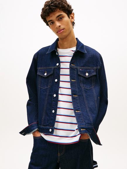 Tommy Hilfiger Ryan Denim Trucker Jacket, Dark Blue, Dark Blue