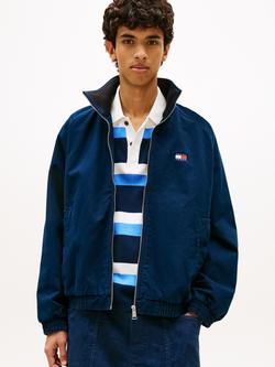 Tommy Hilfiger Twill Zip-Through Bomber Jacket, Dark Blue