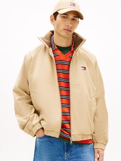 Tommy Hilfiger Twill Zip-Through Bomber Jacket, Light Brown
