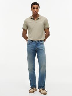 Tommy Hilfiger Whiskered Relaxed Fit Jeans, Mid Blue - view 2, Mid Blue