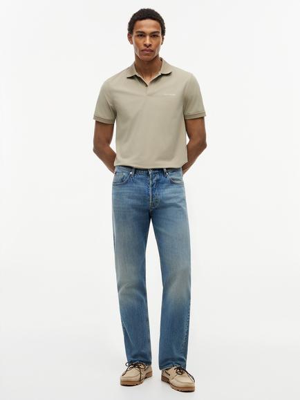 Tommy Hilfiger Whiskered Relaxed Fit Jeans, Mid Blue - view 2, Mid Blue