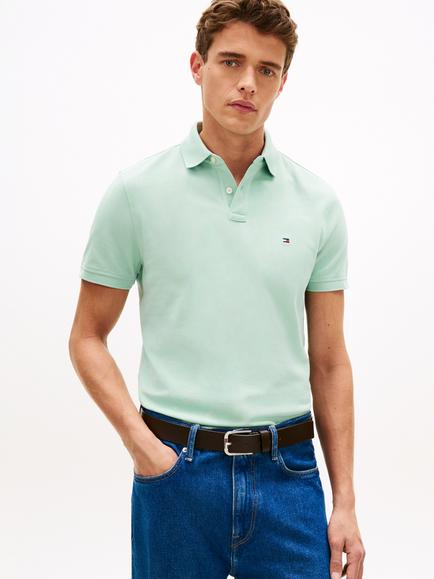 Tommy Hilfiger 1985 Cotton Blend Regular Fit Short Sleeve Polo Shirt, Light Green