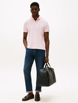 Tommy Hilfiger 1985 Cotton Blend Regular Fit Short Sleeve Polo Shirt - view 2, Light Pink