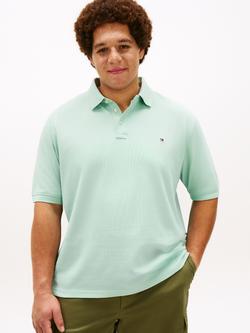 Tommy Hilfiger Plus Cotton Blend Regular Fit Short Sleeve Polo Shirt, Light Green, Light Green