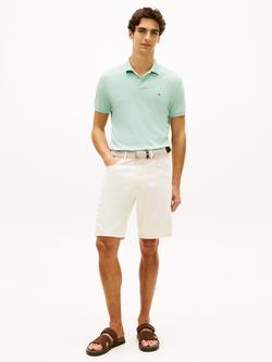 Tommy Hilfiger Cotton Regular Fit Interlock Knit Polo Shirt - view 2, Light Green
