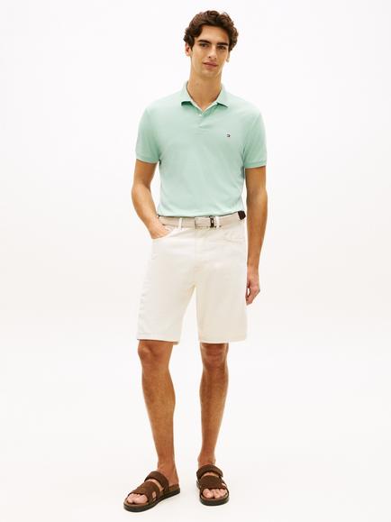 Tommy Hilfiger Cotton Regular Fit Interlock Knit Polo Shirt - view 2, Light Green
