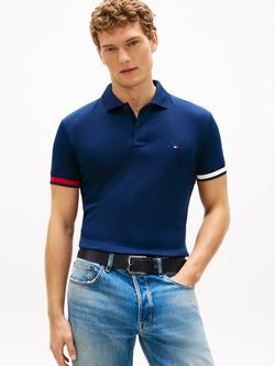 Tommy Hilfiger Slim Fit Polo Shirt, Dark Blue, Dark Blue