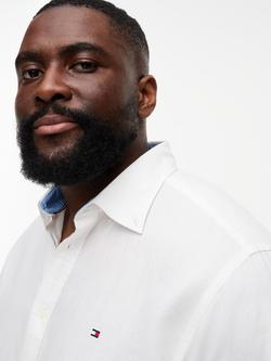 Tommy Hilfiger Plus Cotton Blend Regular Fit Shirt, White - view 2, White