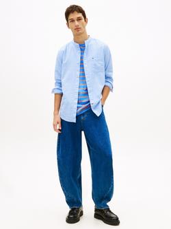 Tommy Hilfiger Linen Blend Regular Fit Shirt, Light Blue - view 2, Light Blue