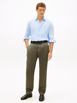 Tommy Hilfiger Linen Regular Fit Stripe Shirt - view 2, Blue/White