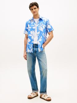 Tommy Hilfiger Linen Blend Regular Fit Floral Shirt, Multi - view 2, Multi