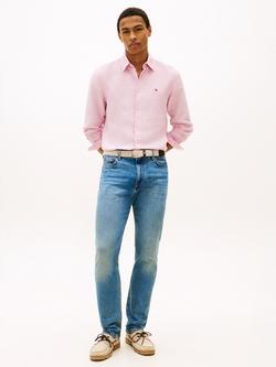Tommy Hilfiger Linen Poplin Regular Fit Shirt, Pink - view 2, Pink