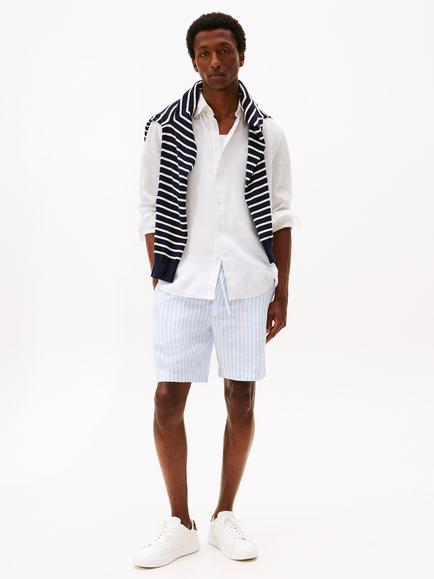 Tommy Hilfiger Linen Poplin Regular Fit Shirt - view 2, White