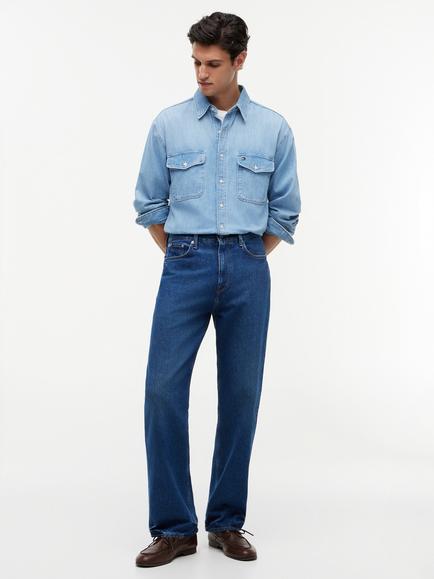 Tommy Hilfiger Relaxed Fit Denim Shirt, Light Blue - view 2, Light Blue