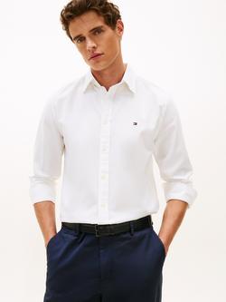 Tommy Hilfiger Cotton Dobby Flex Regular Fit Shirt, White, White